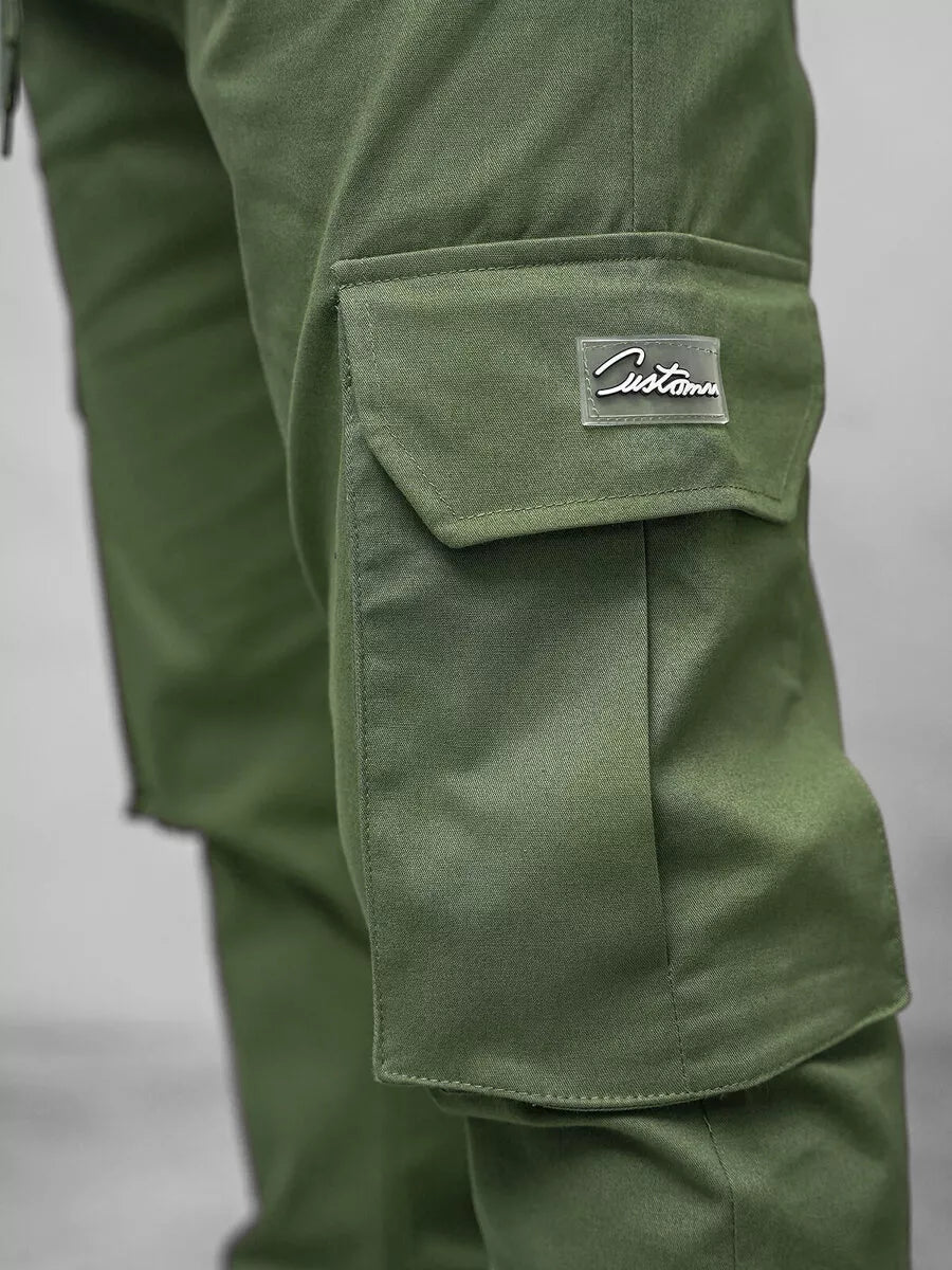 Vīriešu haki krāsas joggerbikses Dump