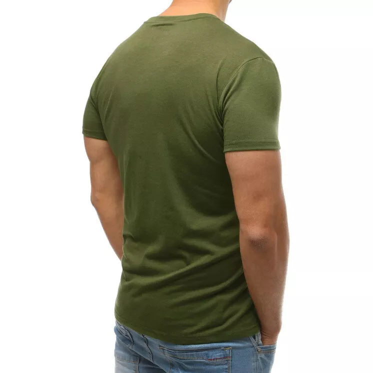 Haki krāsas vīriešu krekls ar ģerboni