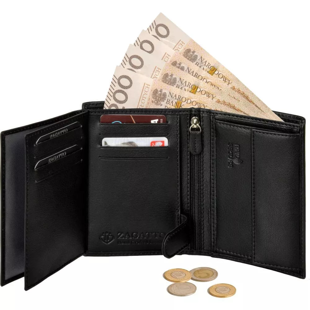 Vīriešu maks, kas izgatavots no īstas ādas Redi 