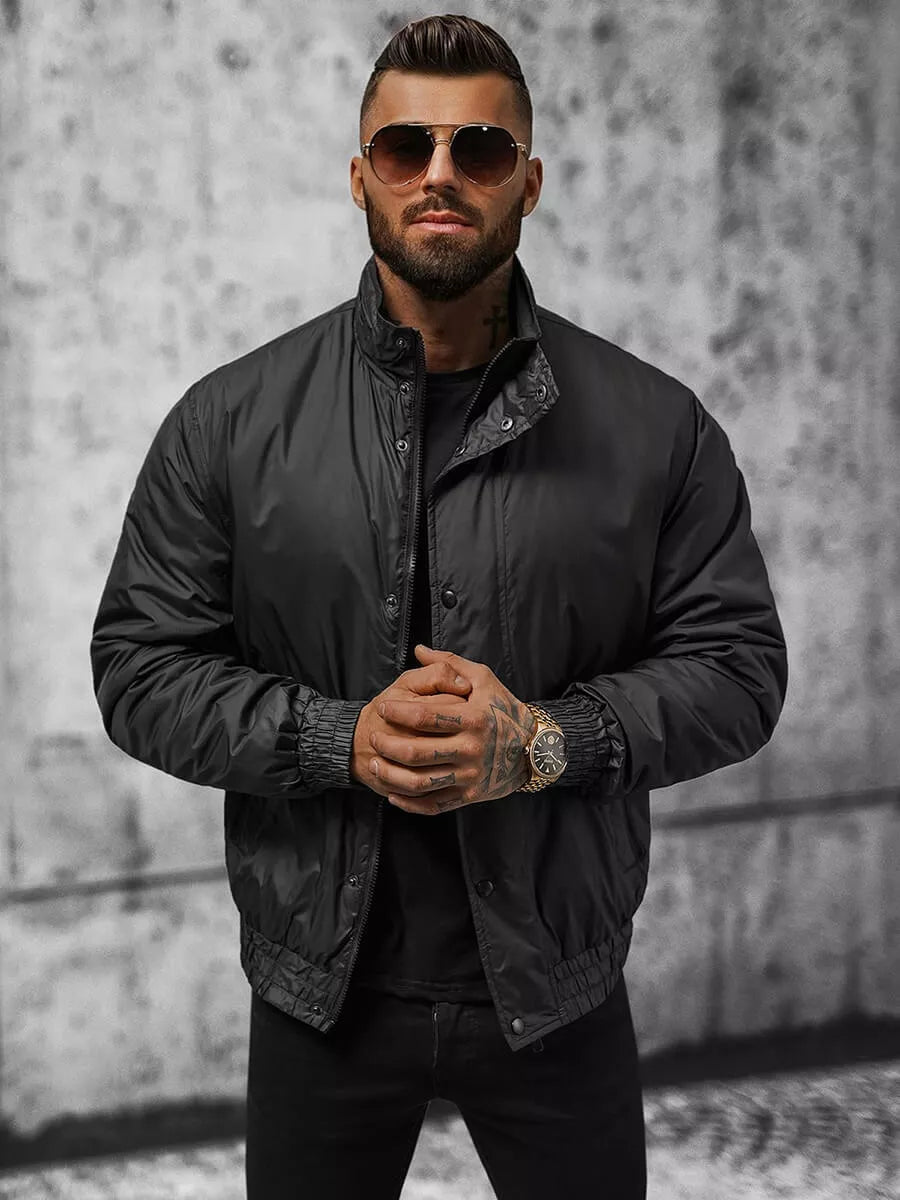 Vīriešu jaka melnā Varan krāsā