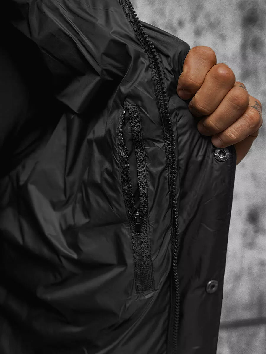 Vīriešu jaka melnā Varan krāsā