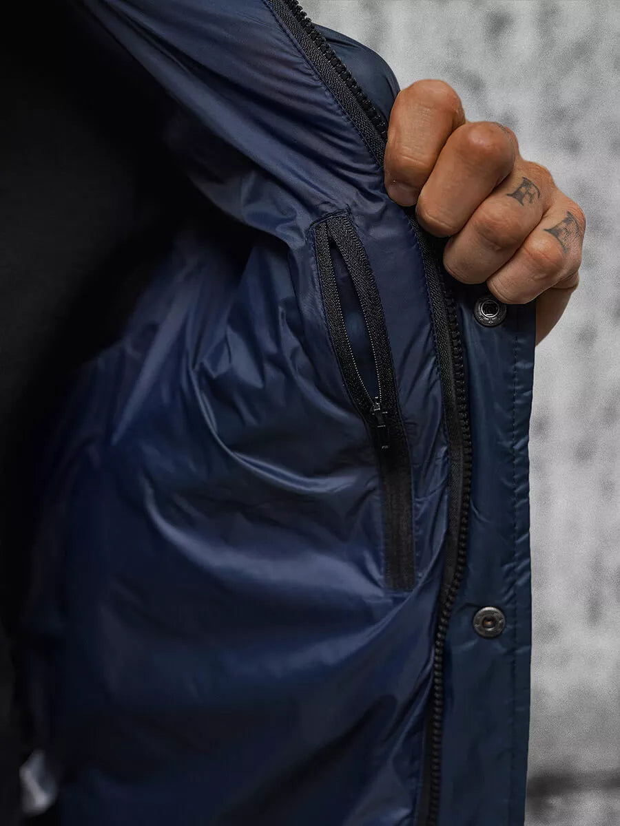 Vīriešu jaka tumši zilā krāsā Varan