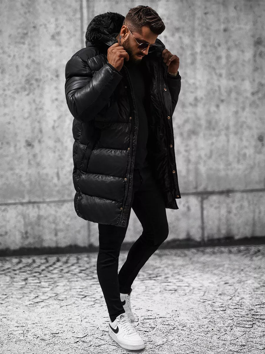 Melna vīriešu jaka Alom