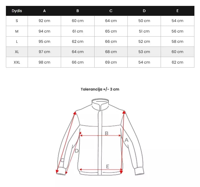 Melna vīriešu jaka Alom