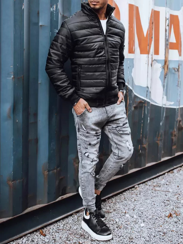 Vīriešu melna jaka Tiful