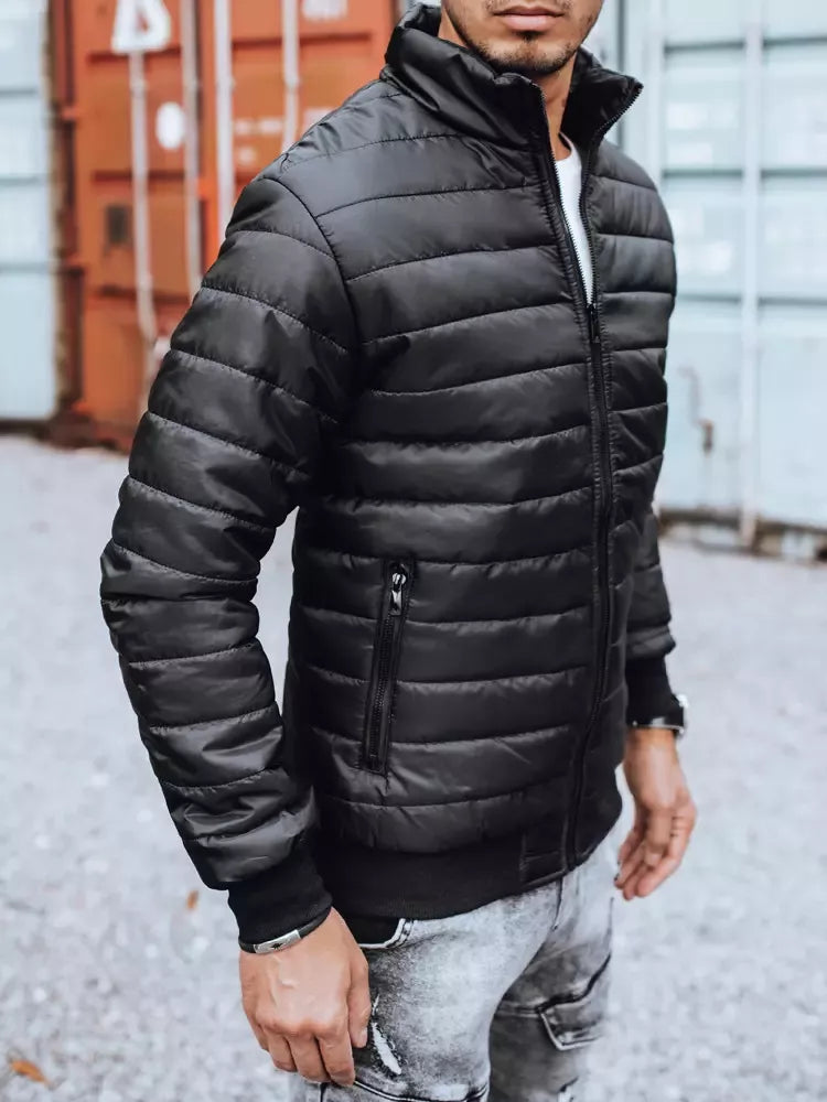 Vīriešu melna jaka Tiful