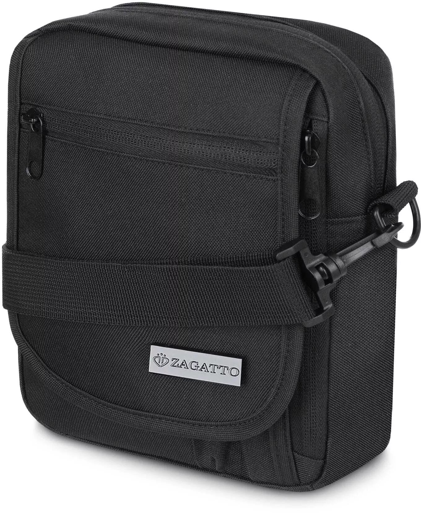 Vīriešu melna rokassoma Detric