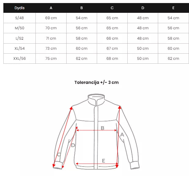 Vīriešu melna stepēta jaka Rodrigo