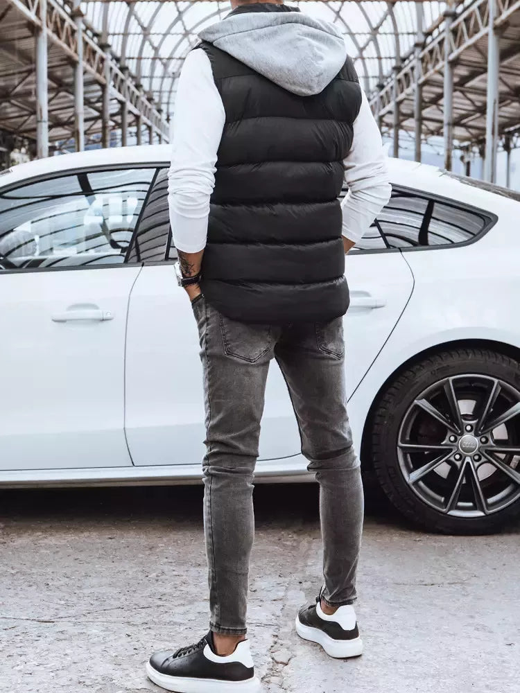 Vīriešu melna veste Doger