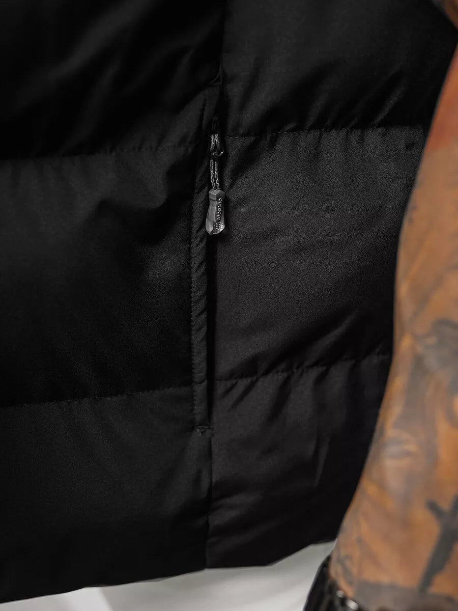 Vīriešu melna veste Stog