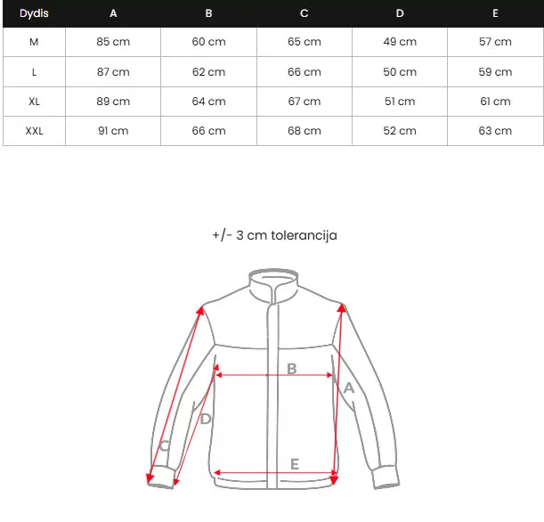 Vīriešu melna ziemas jaka Optin