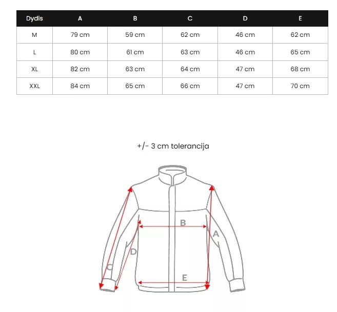 Melna ziemas vīriešu jaka Tulen