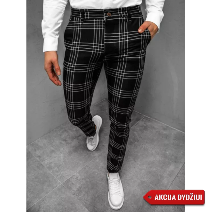 Vīriešu melnas bikses Rolin