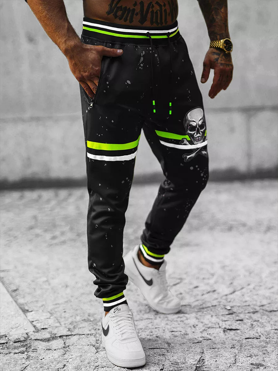 Vīriešu melnas ikdienas bikses Vidi