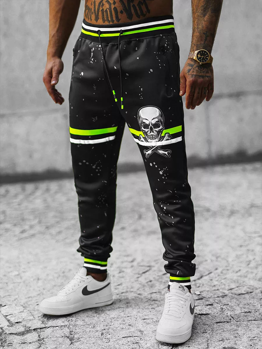 Vīriešu melnas ikdienas bikses Vidi