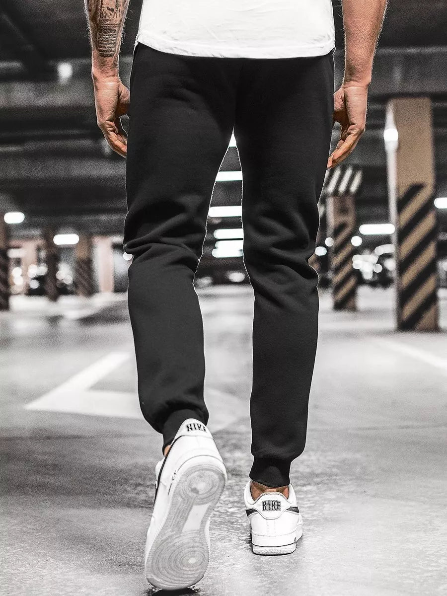 Vīriešu melnas ikdienas bikses Resol