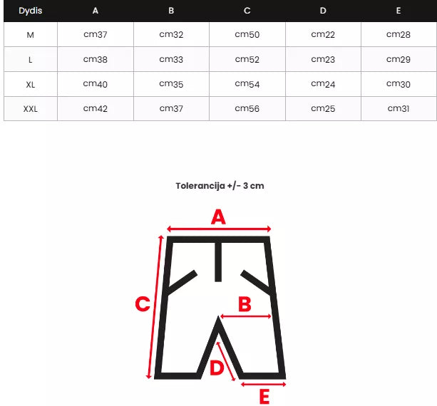 Vīriešu melnas šorti Emir