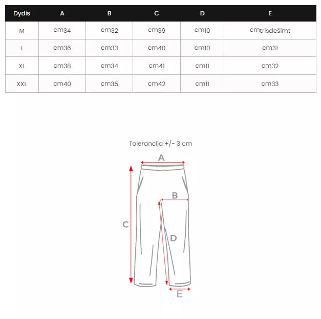 Vīriešu melnas šorti Vidi