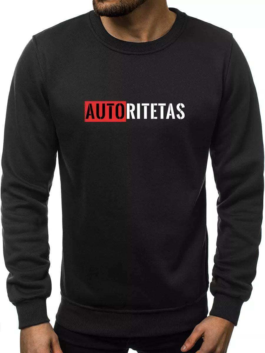 Melns vīriešu džemperis Authority