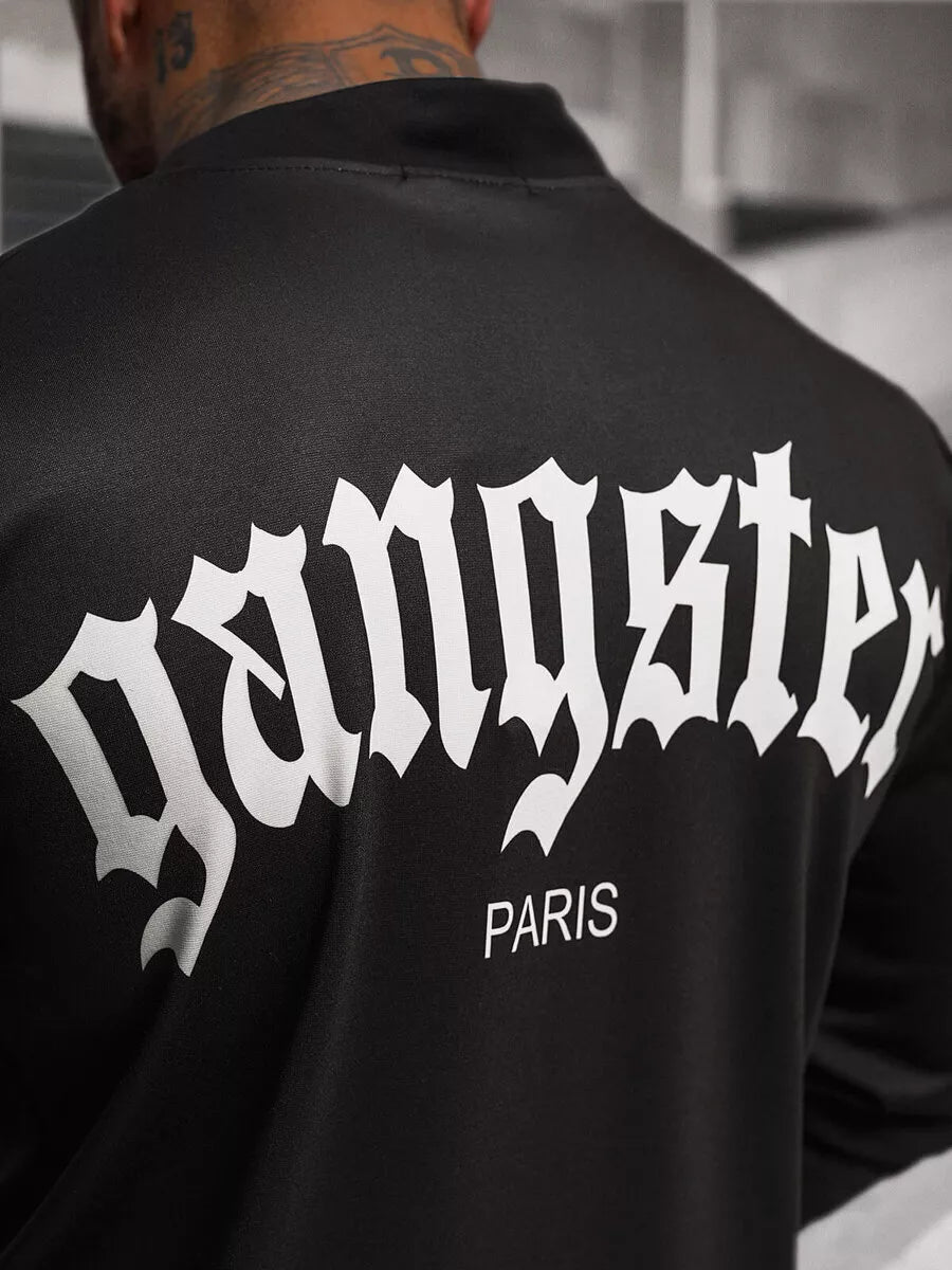 Vīriešu melns džemperis Gangster