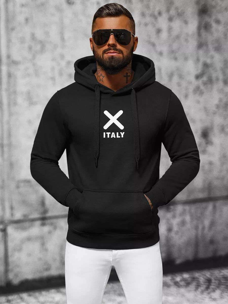 Vīriešu melns džemperis, Itālija