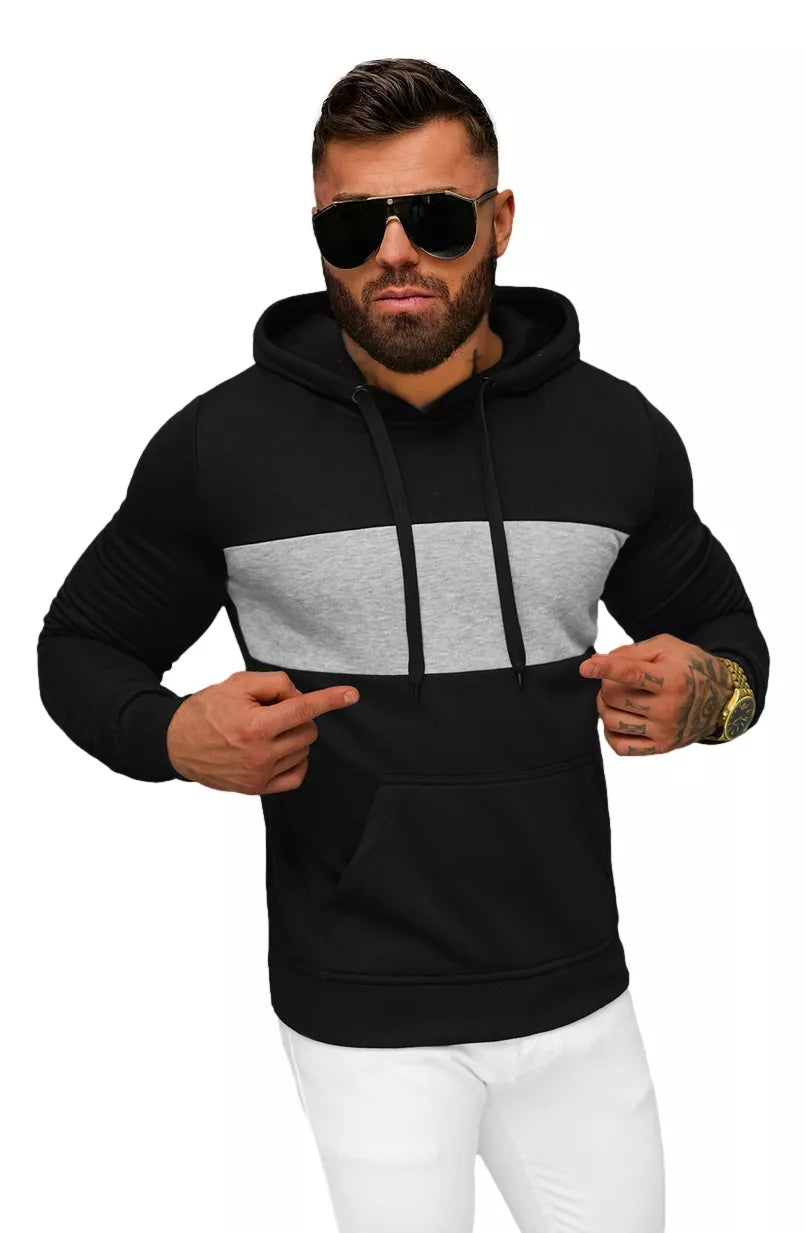 Vīriešu melns džemperis Lorenzo