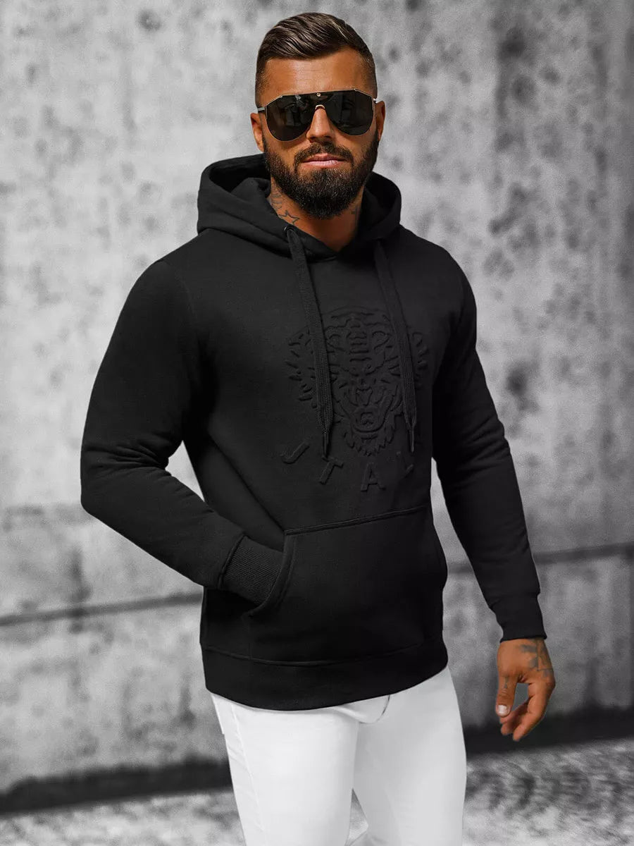 Vīriešu melns džemperis Luke