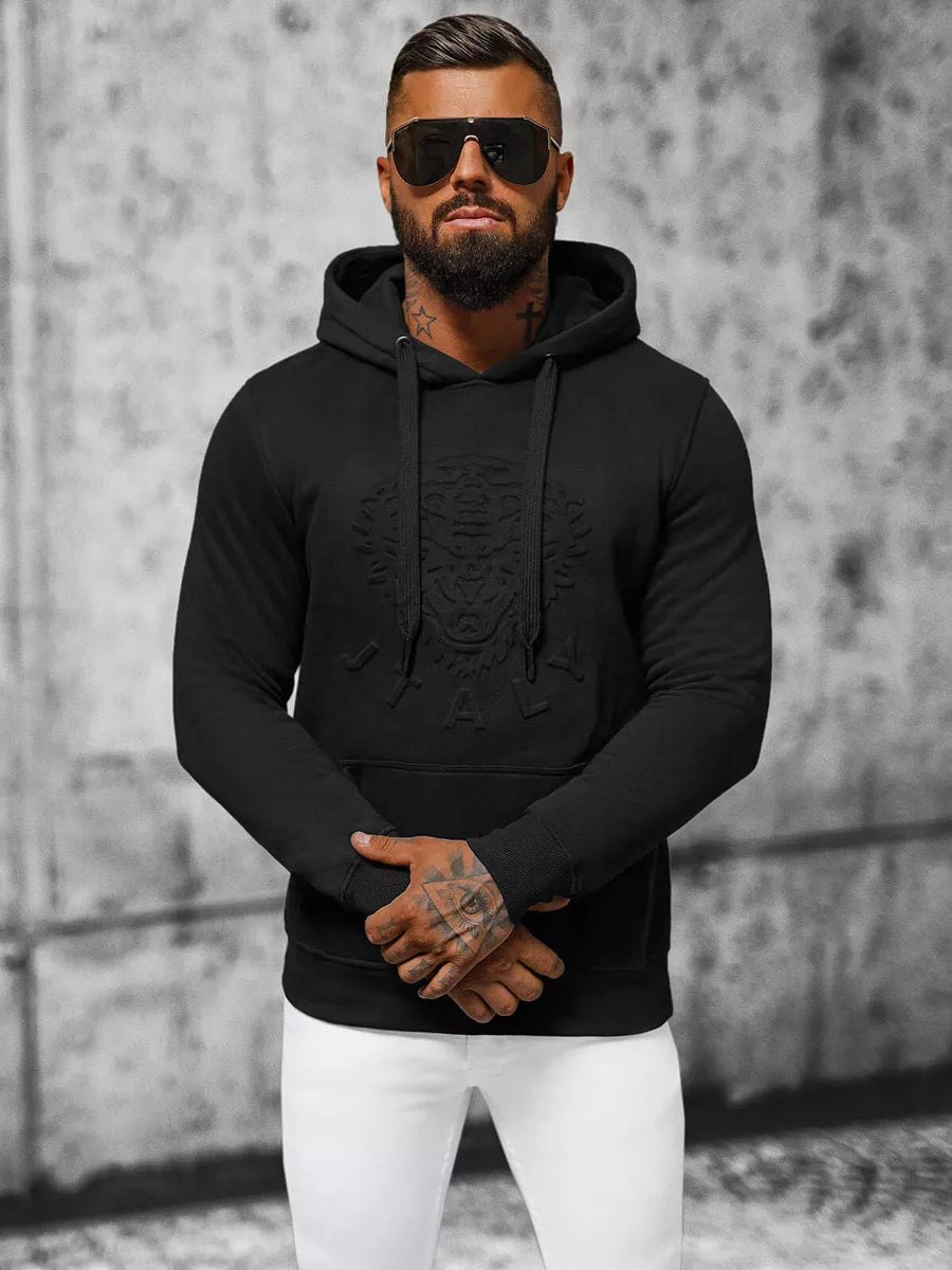 Vīriešu melns džemperis Luke