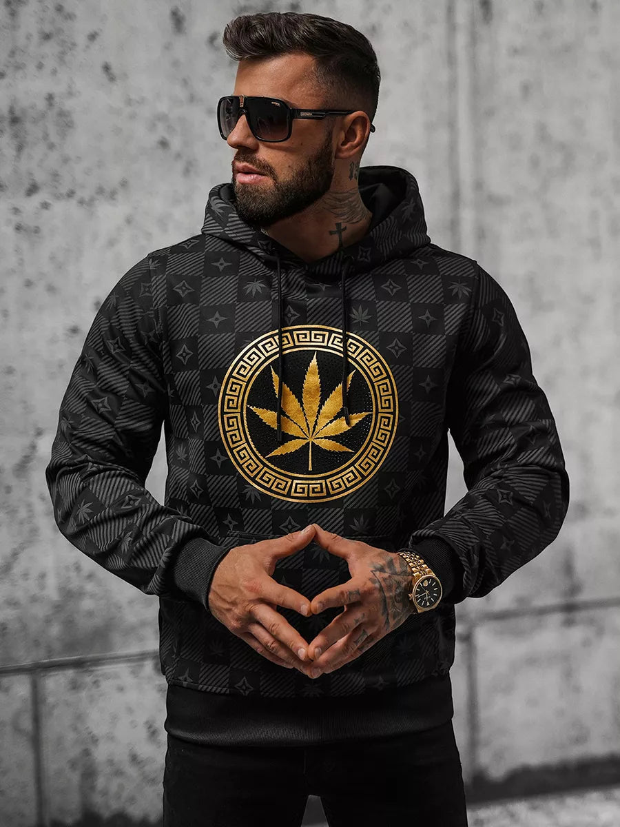 Monat vīriešu melns džemperis