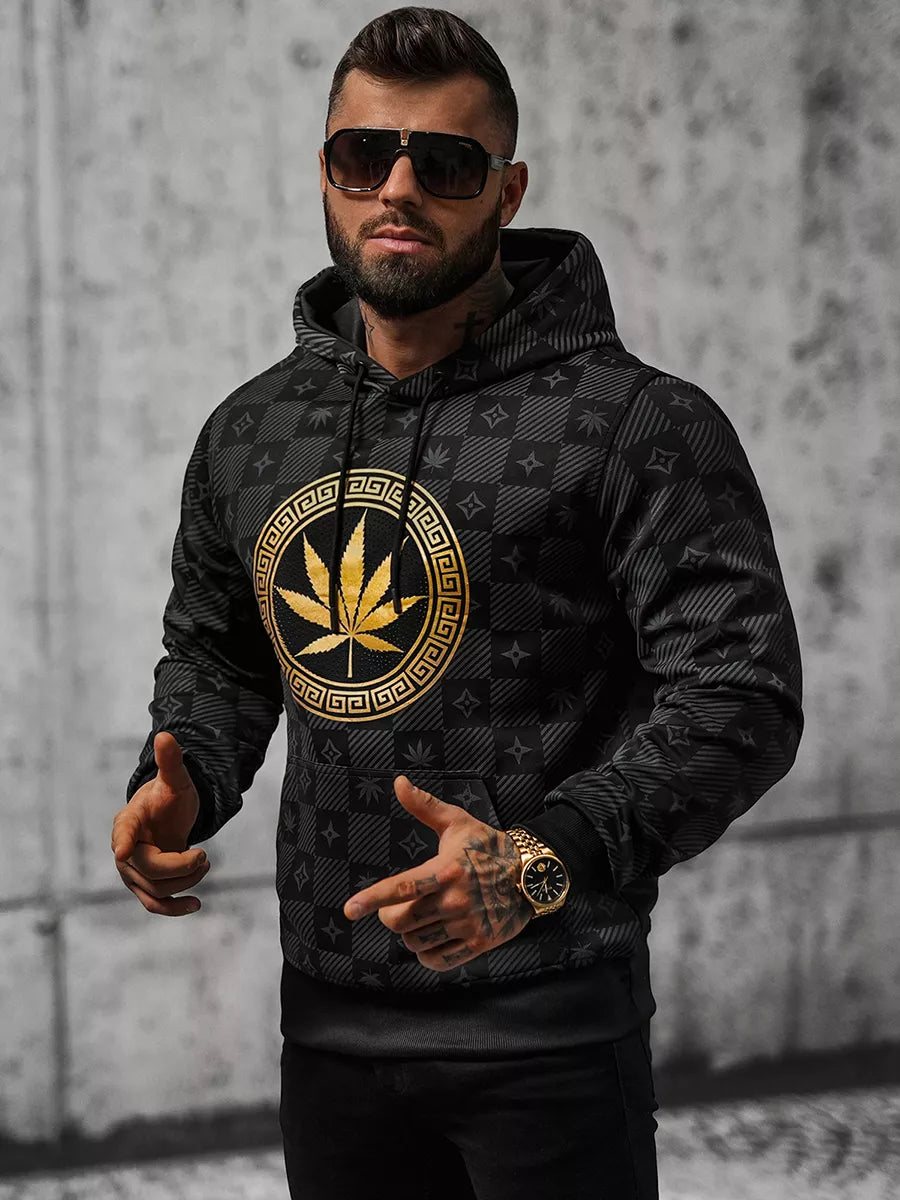 Monat vīriešu melns džemperis