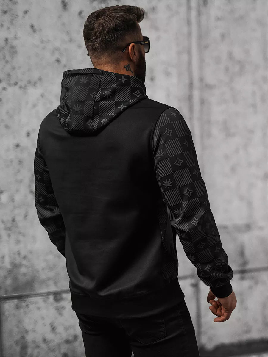 Monat vīriešu melns džemperis