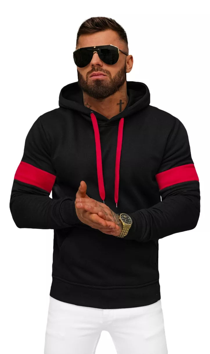 Vīriešu melns džemperis Oven