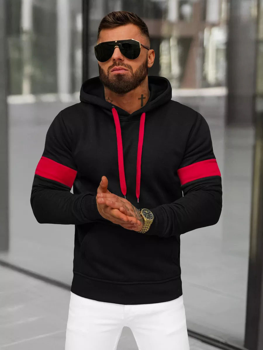 Vīriešu melns džemperis Oven