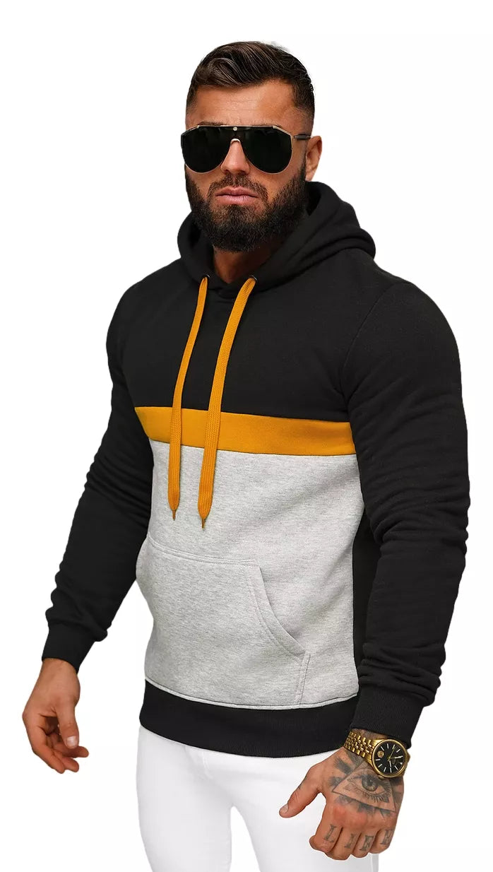 Vīriešu melns džemperis Ovil