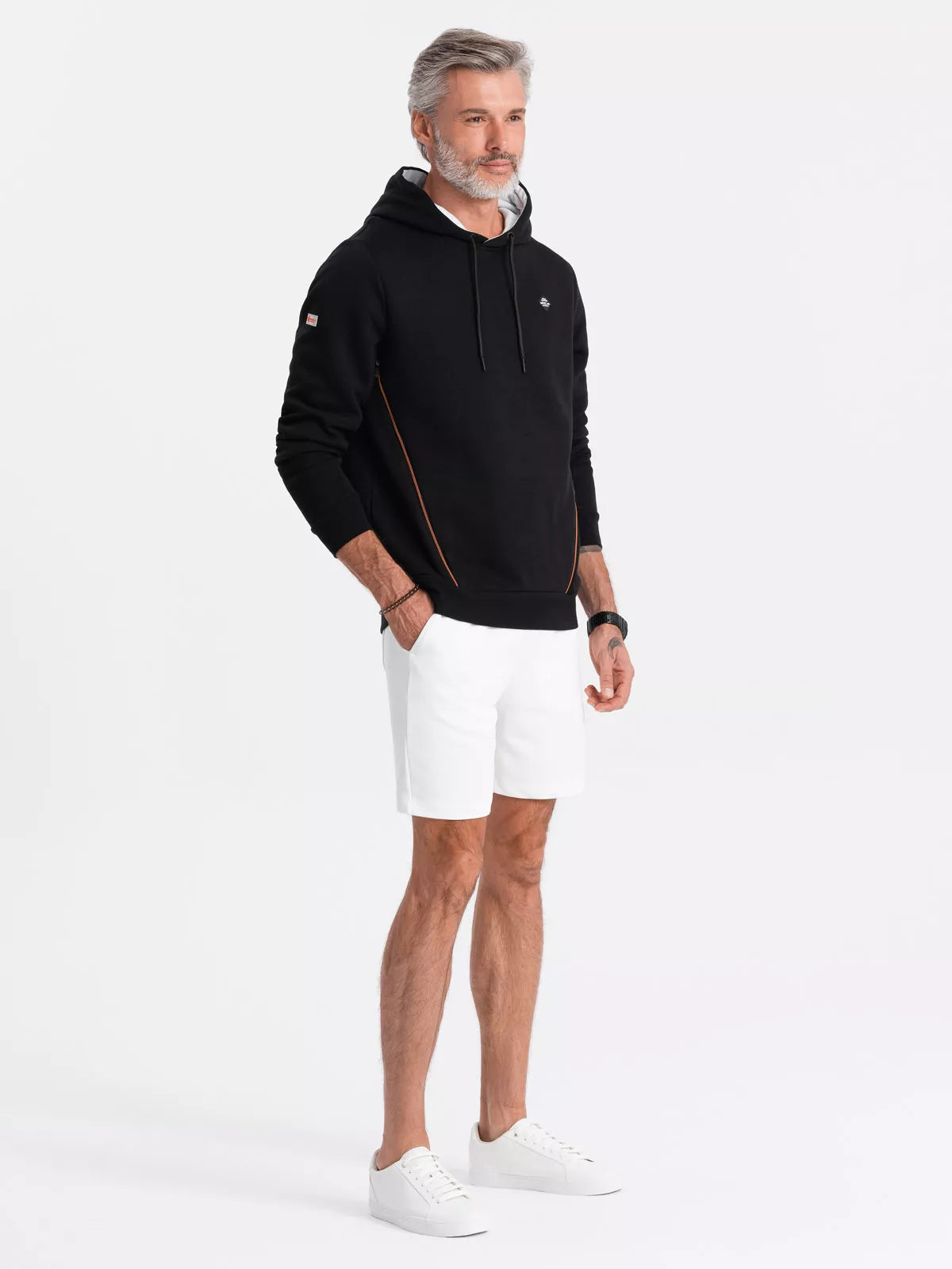 Melns vīriešu džemperis Runo