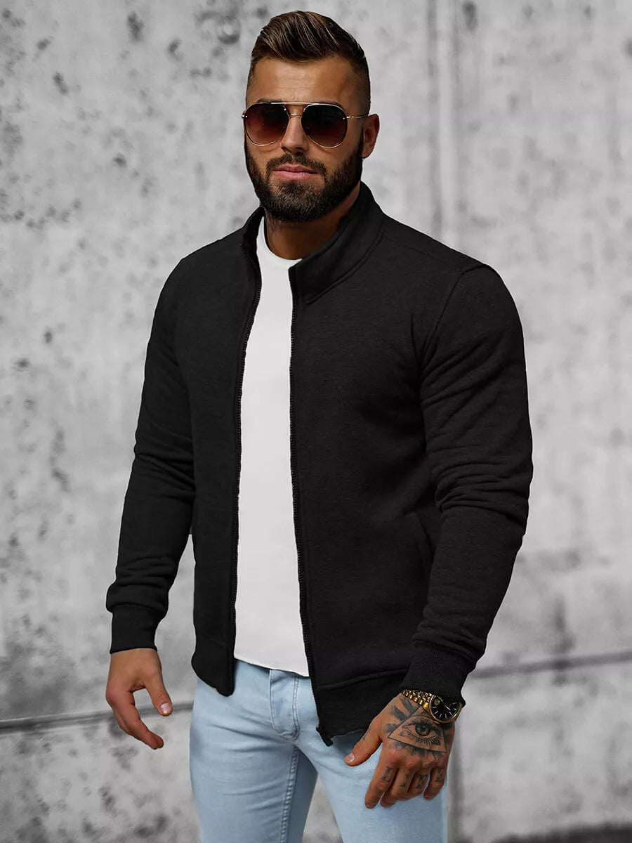 Melns vīriešu džemperis Silon