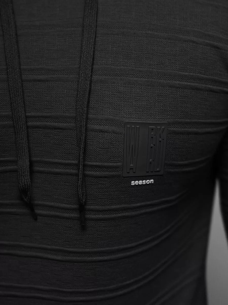 Vīriešu melns džemperis Solar