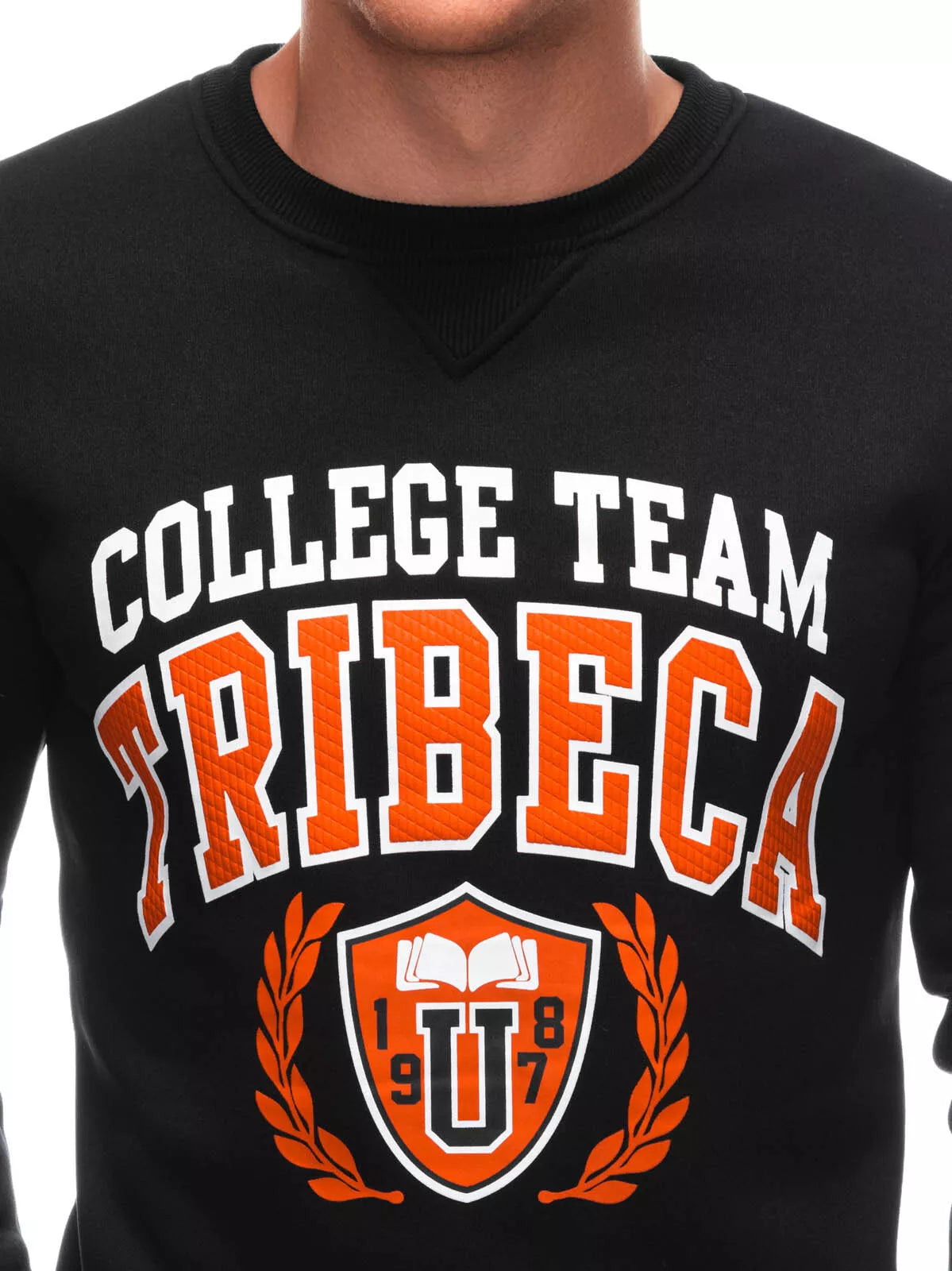 Vīriešu melns džemperis Tribe