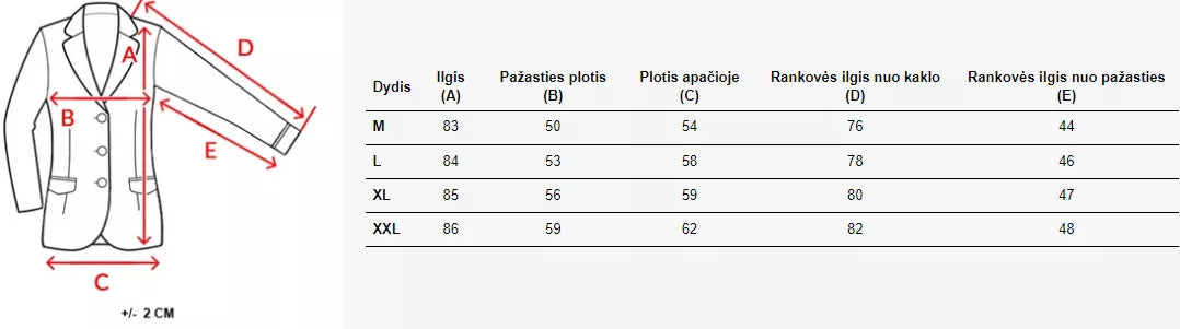 Vīriešu melns mētelis Mumba