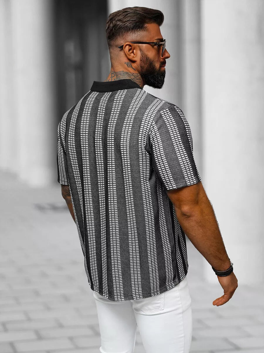 Vīriešu melns polo krekls Fit