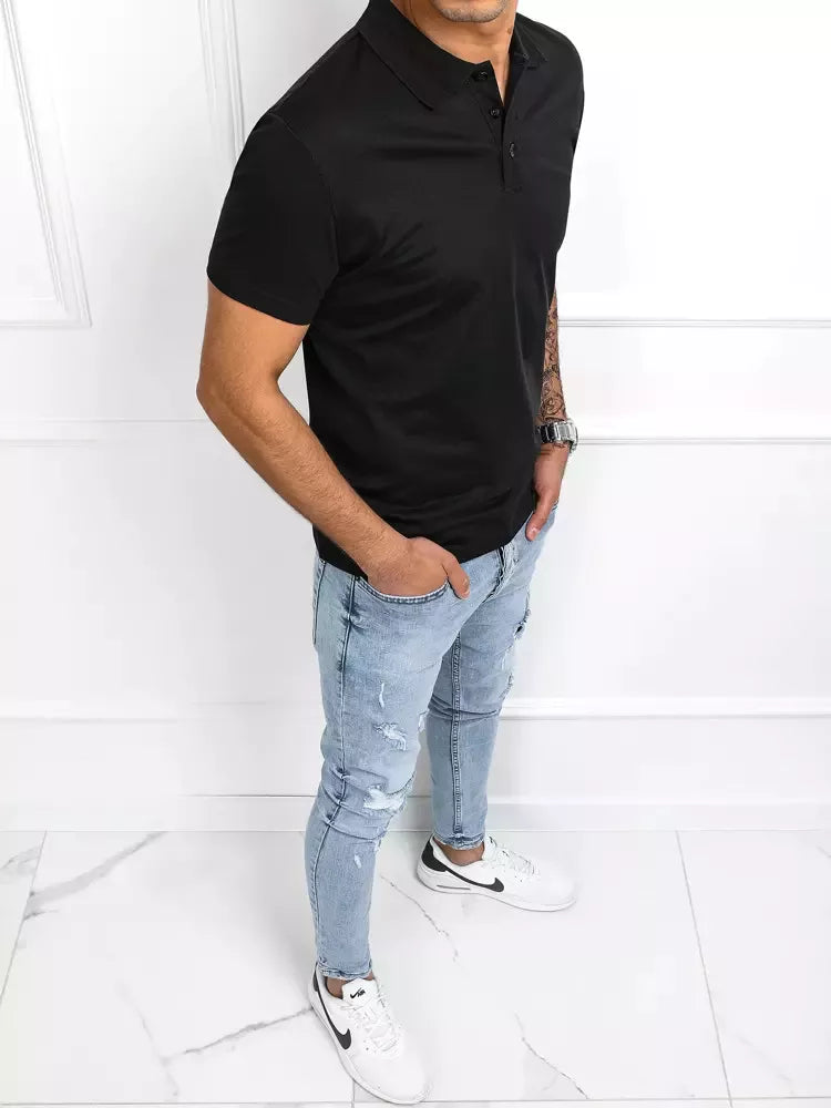 Vīriešu melns polo krekls Palom