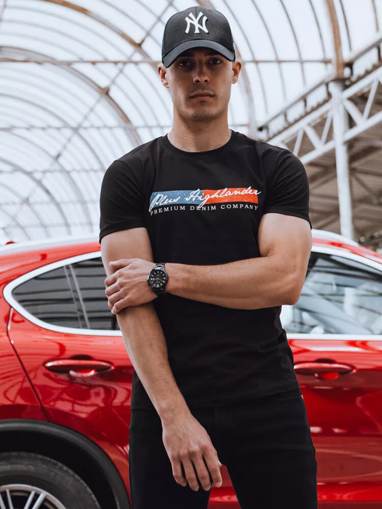 Vīriešu melns T-krekls Company