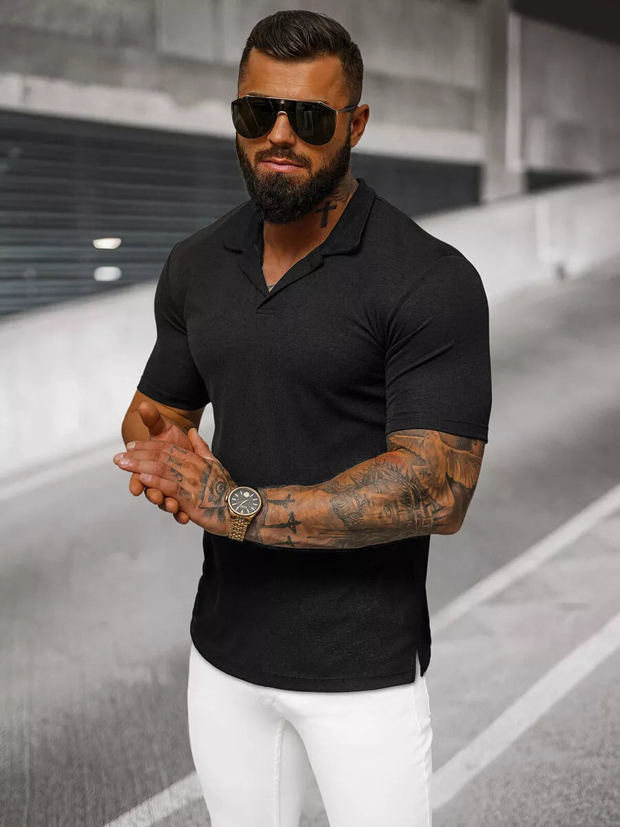 Vīriešu melns T-krekls Minex