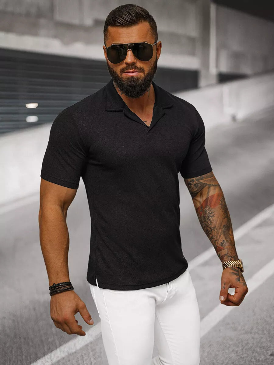 Vīriešu melns T-krekls Minex