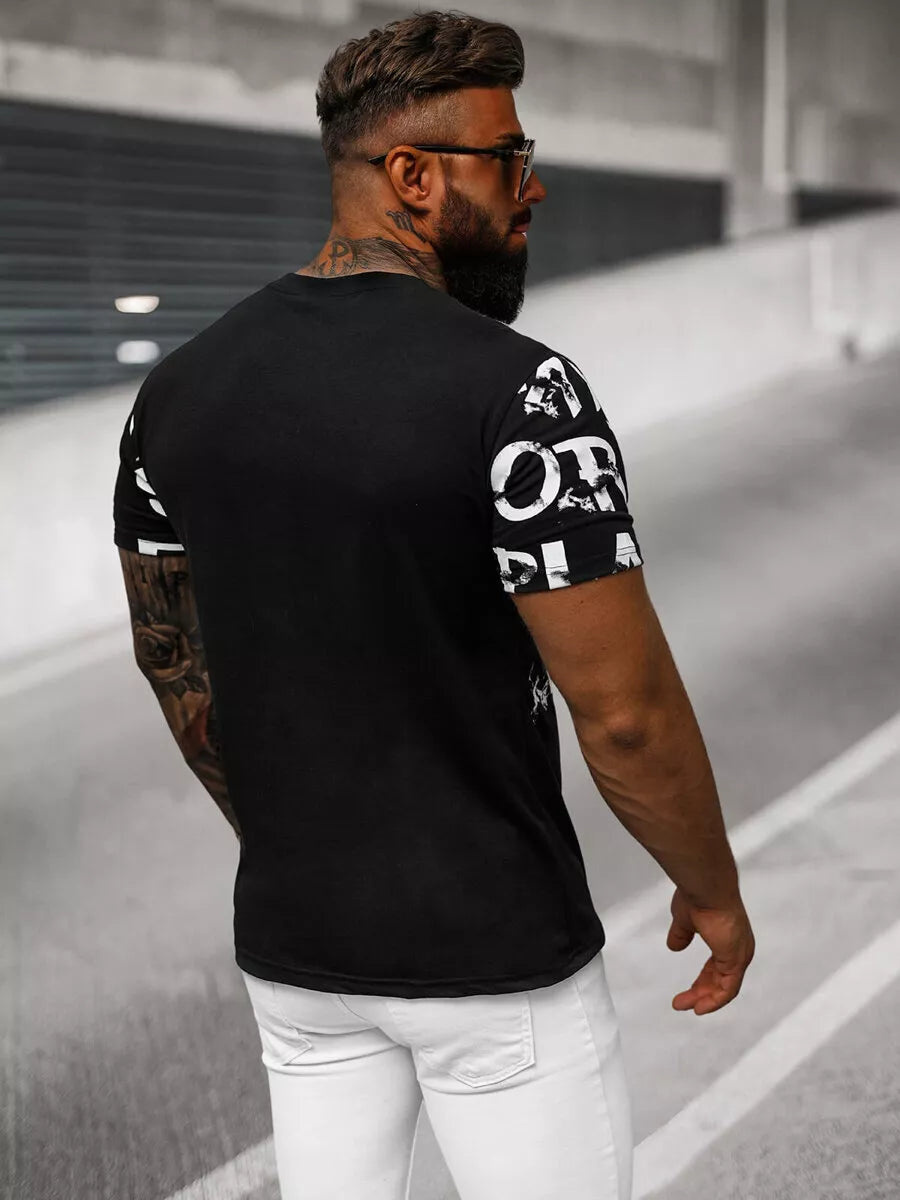 Vīriešu melns T-krekls Play