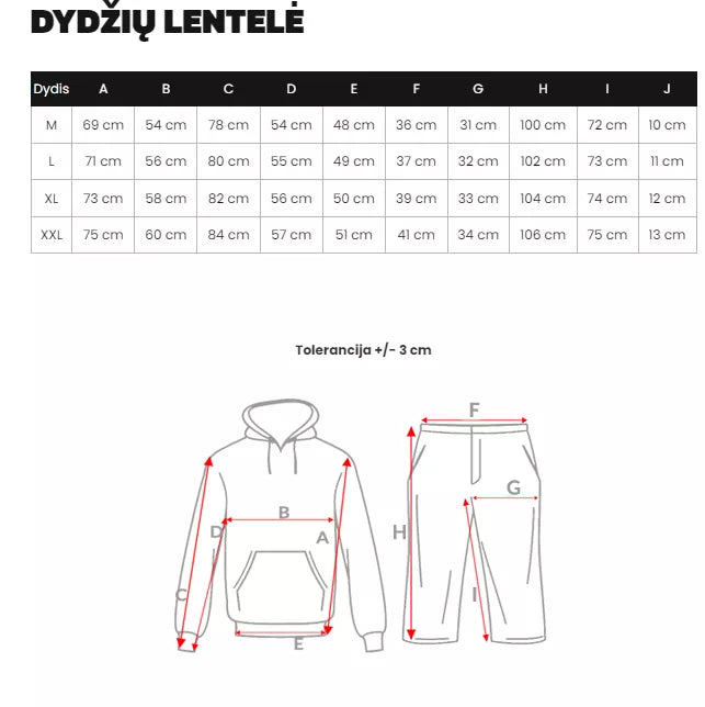 Vīriešu melns - haki komplekts Ben.