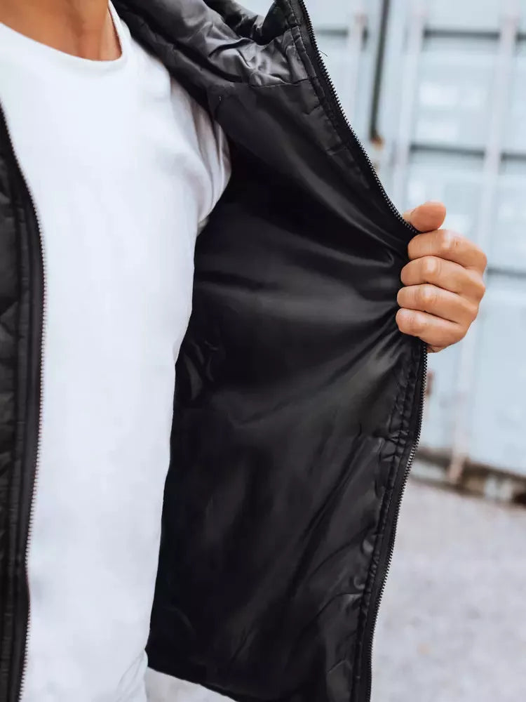 Vīriešu pelēka jaka ar kapuci Nomad