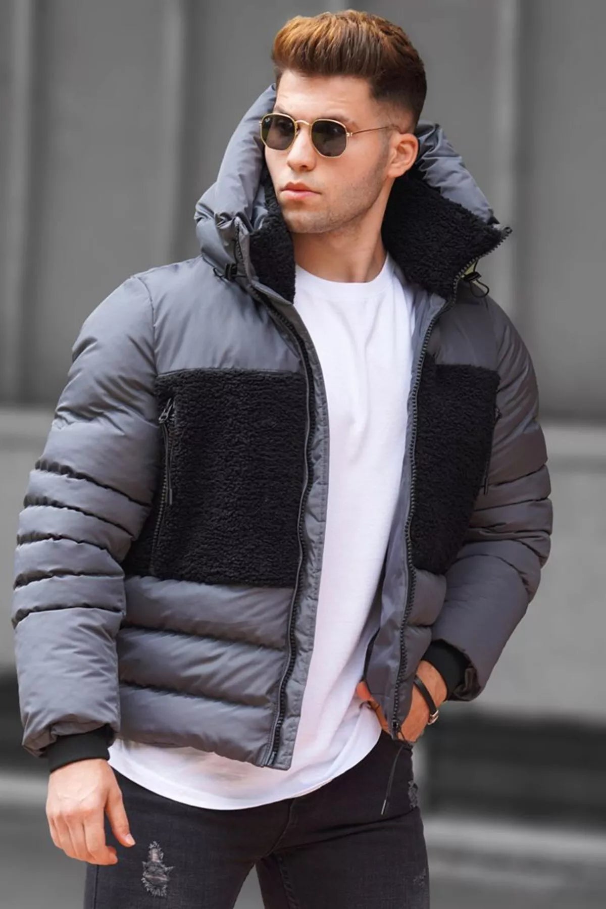 Pelēka vīriešu jaka Donald