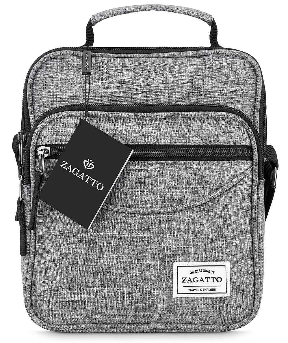 Vīriešu pelēka rokassoma Kornel