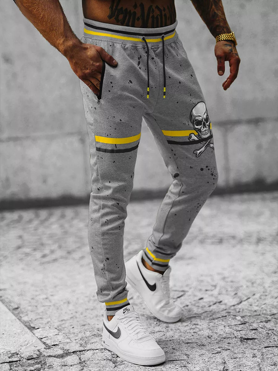 Vīriešu pelēkas ikdienas bikses Vidi